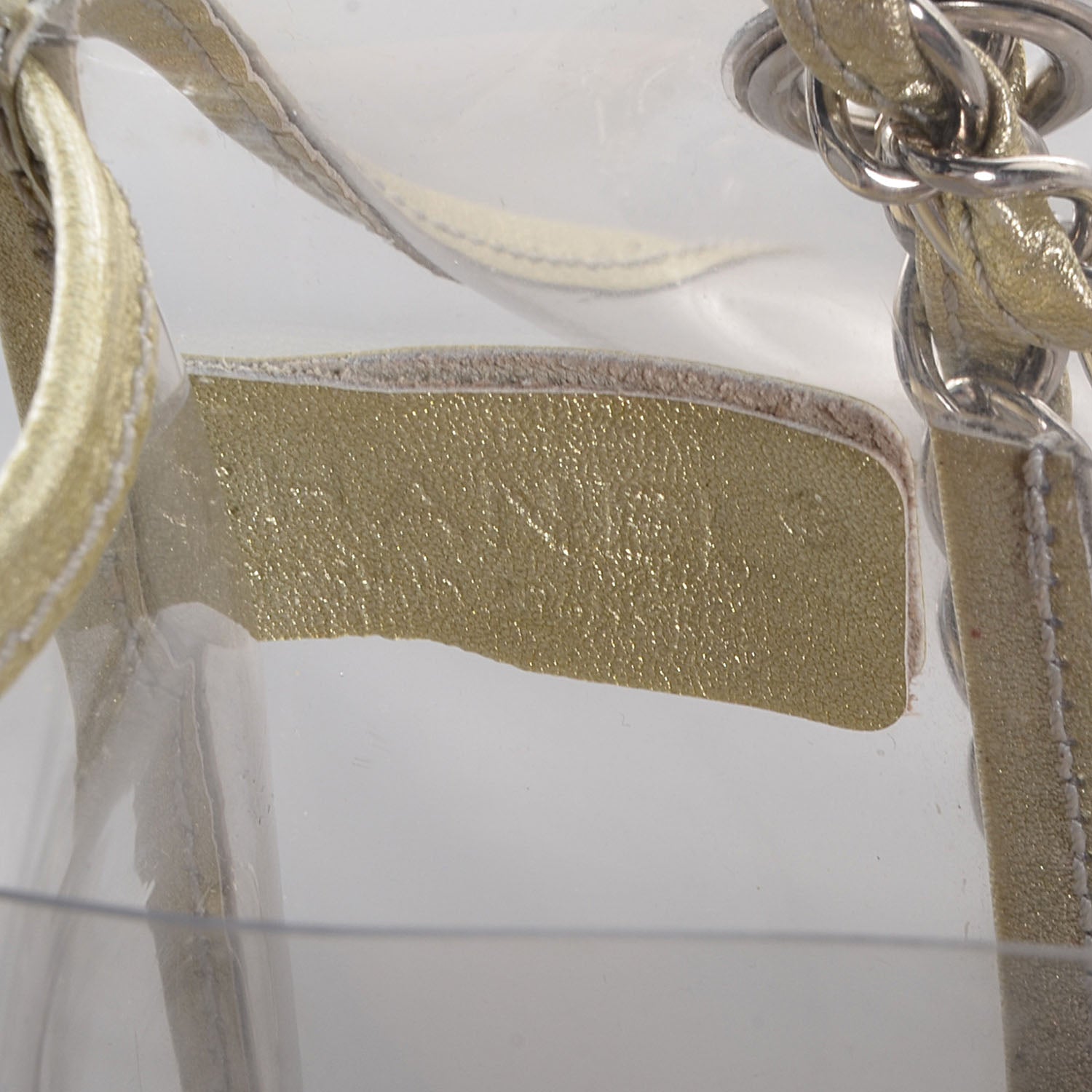 Chanel Vinyl Naked Classic Flap Gold 7 of 8