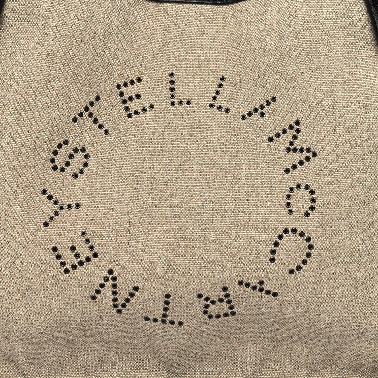 Stella McCartney Canvas Studded Logo Tote Natural 9 of 11