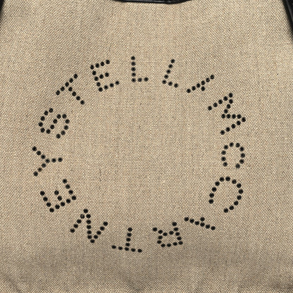 Stella McCartney Canvas Studded Logo Tote Natural 9 of 11