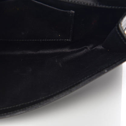 Saint Laurent Textured Patent Monogram Small Belle De Jour Clutch Black 12 of 12