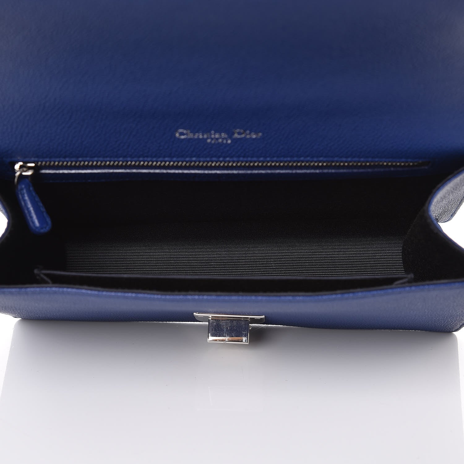 Christian Dior Grained Calfskin Medium Diorama Flap Bag Bleu De Minuit 5 of 7