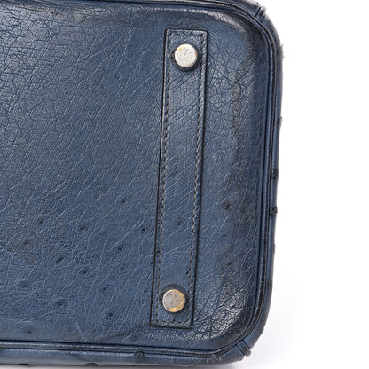 Hermes Ostrich Birkin 30 Bleu Roi 26 of 30