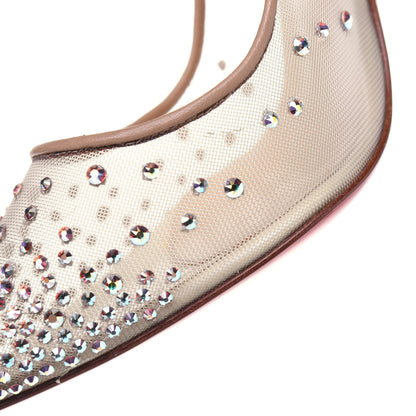 Christian Louboutin Rete Patent Crystal Strass Follies 100 Pumps 37.5 Version 14 of 15