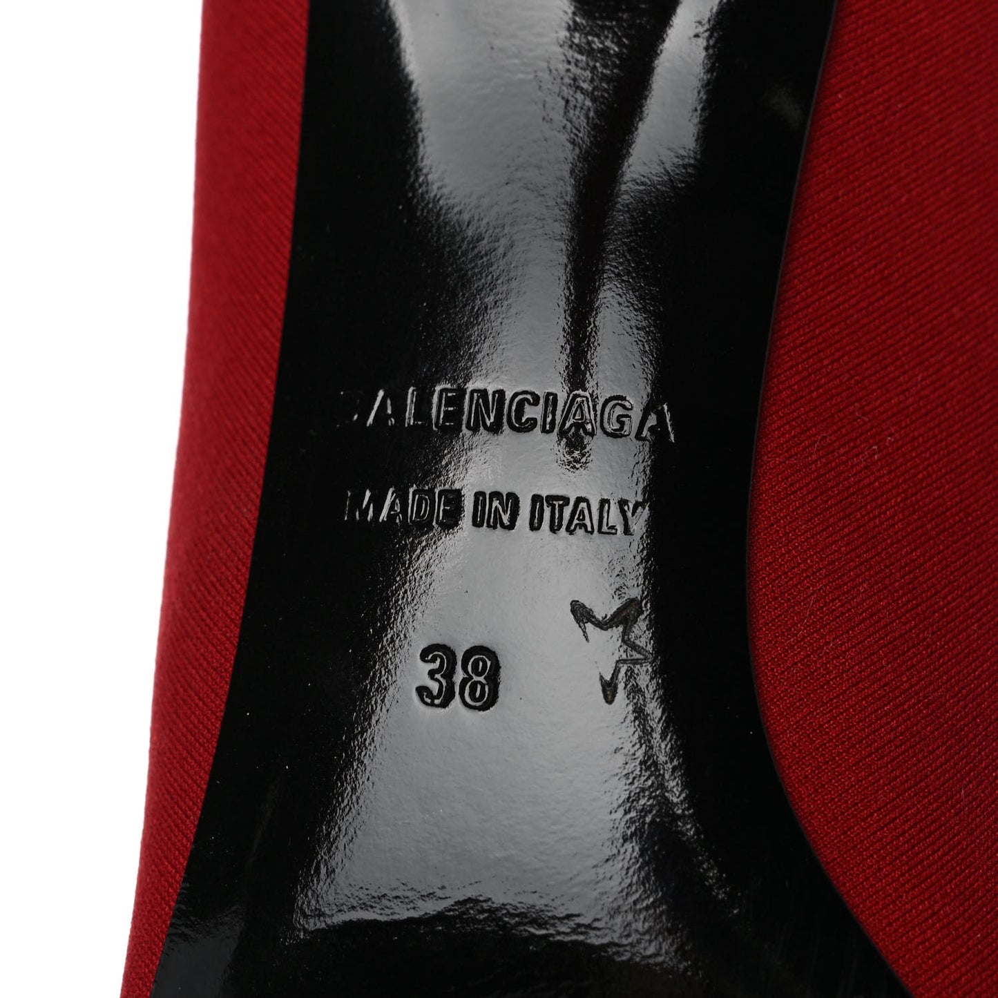 Jersey Crepe Extreme Pointed Toe Knife Booties 38 Rouge