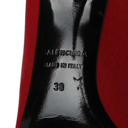 Balenciaga Jersey Crepe Extreme Pointed Toe Knife Booties 38 Rouge 6 of 9