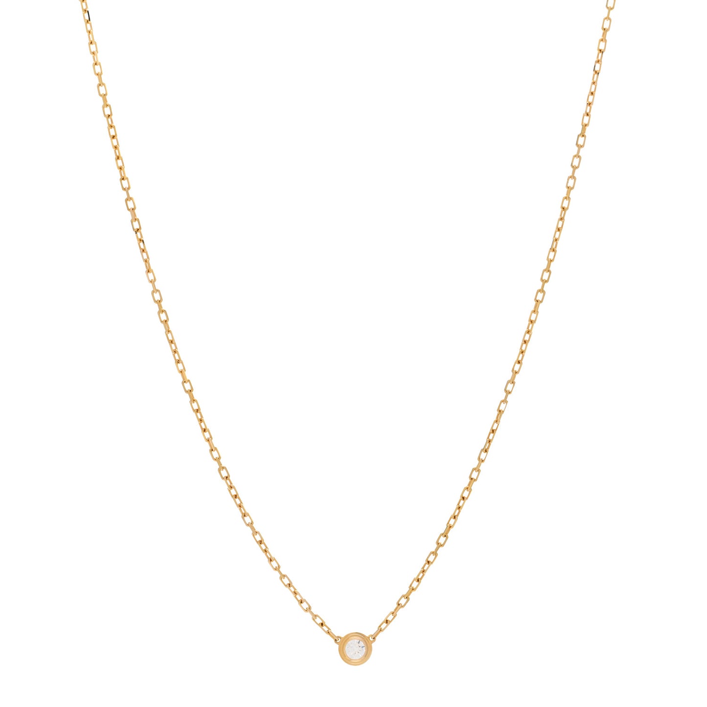 18K Yellow Gold Diamond SM D'Amour Pendant Necklace