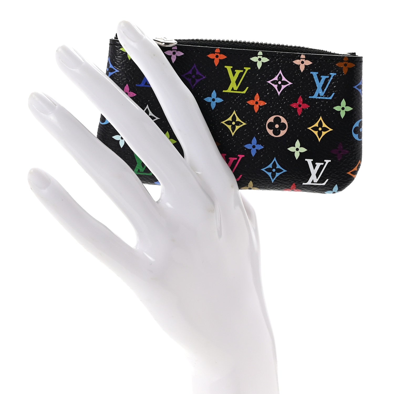Louis Vuitton LV X TM Monogram Multicolor Key Pouch Black 2 of 7