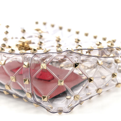 Valentino Garavani PVC Small Rockstud Spike Shoulder Bag 9 of 10