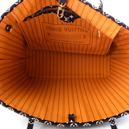 Louis Vuitton Monogram Giant Jungle Neverfull MM Black 5 of 9