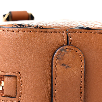 MCM Visetos Mini Half Moon Crossbody Bag Cognac 6 of 6