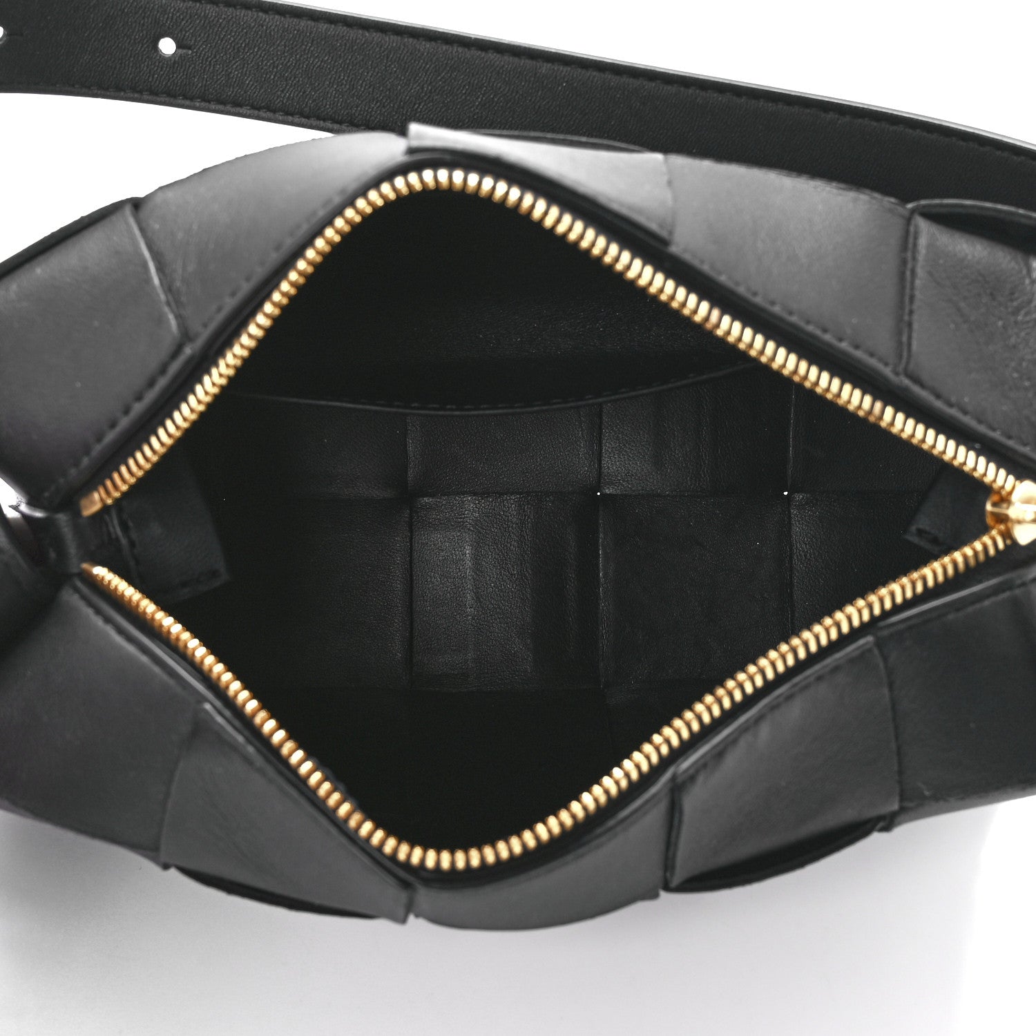 Bottega Veneta Lambskin Maxi Intrecciato Small Brick Cassette Bag Black 5 of 12