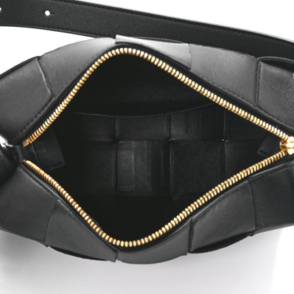 Bottega Veneta Lambskin Maxi Intrecciato Small Brick Cassette Bag Black 5 of 12
