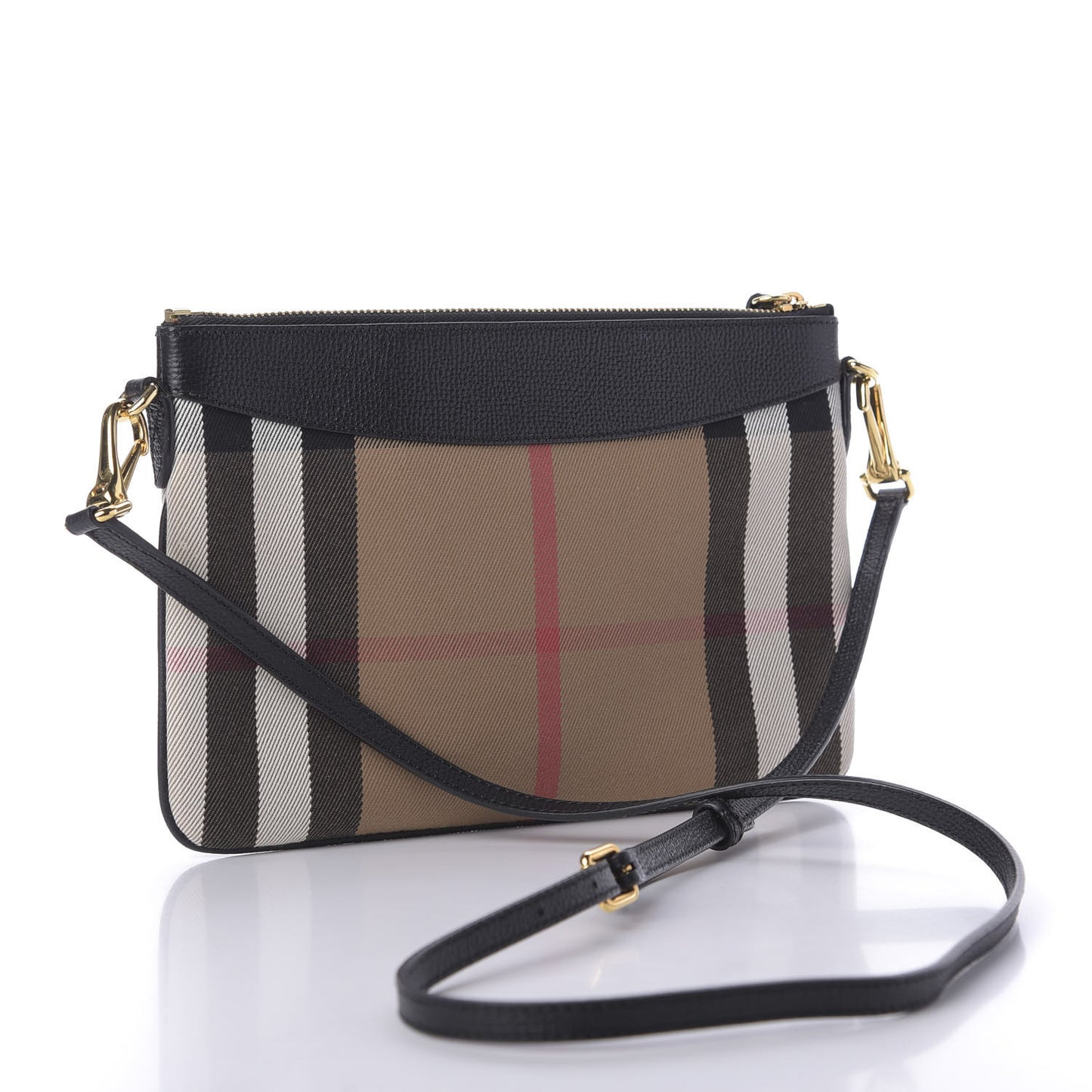 House Check Derby Peyton Crossbody Clutch Bag Black