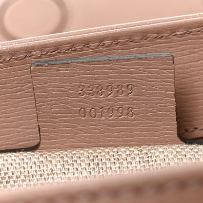 Gucci Calfskin Bamboo Bullet Top Handle Bag Blush 7 of 10