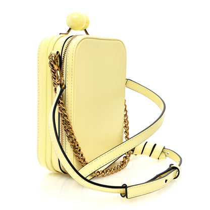 Marc Jacobs Smooth Calfskin The Vanity Crossbody Bag Yellow 3 of 10