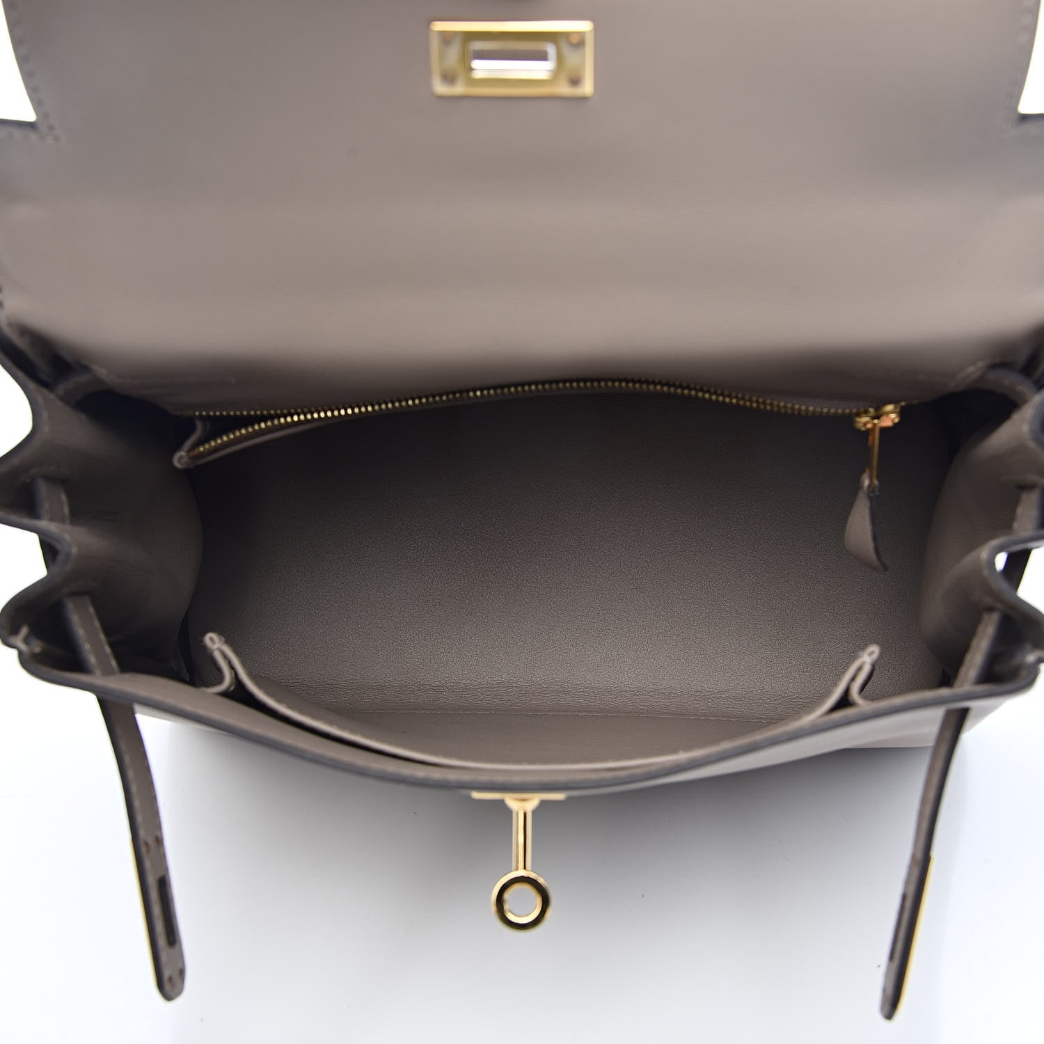 Hermes Swift Kelly Retourne 25 Gris Asphalte 7 of 38