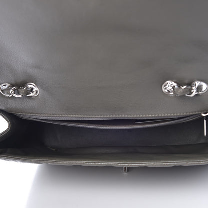 Chanel Caviar Quilted Jumbo Single Flap Grey 6 of 9