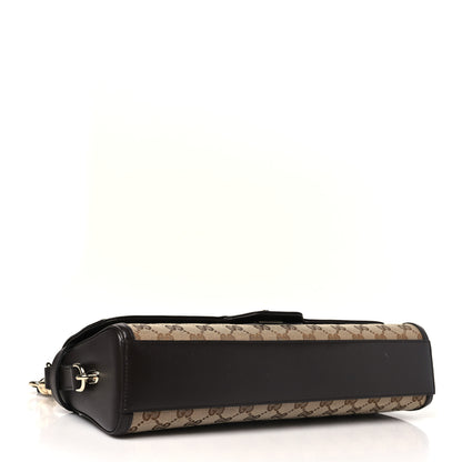 Gucci Monogram Medium Luce Shoulder Bag Beige Ebony 4 of 9