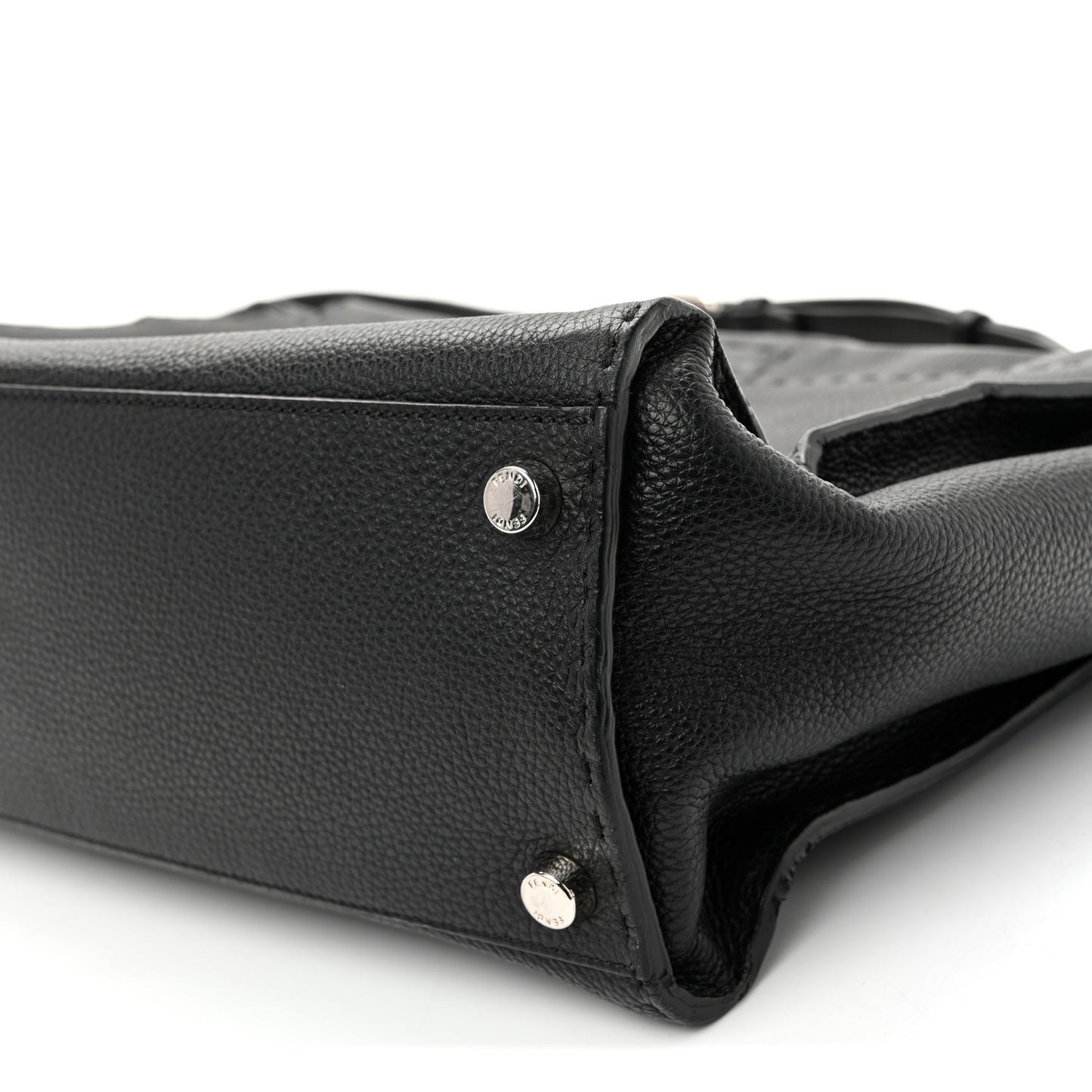 Cuoio Romano Selleria Metal Stitch Large Mens Peekaboo Iconic Essential Satchel Black