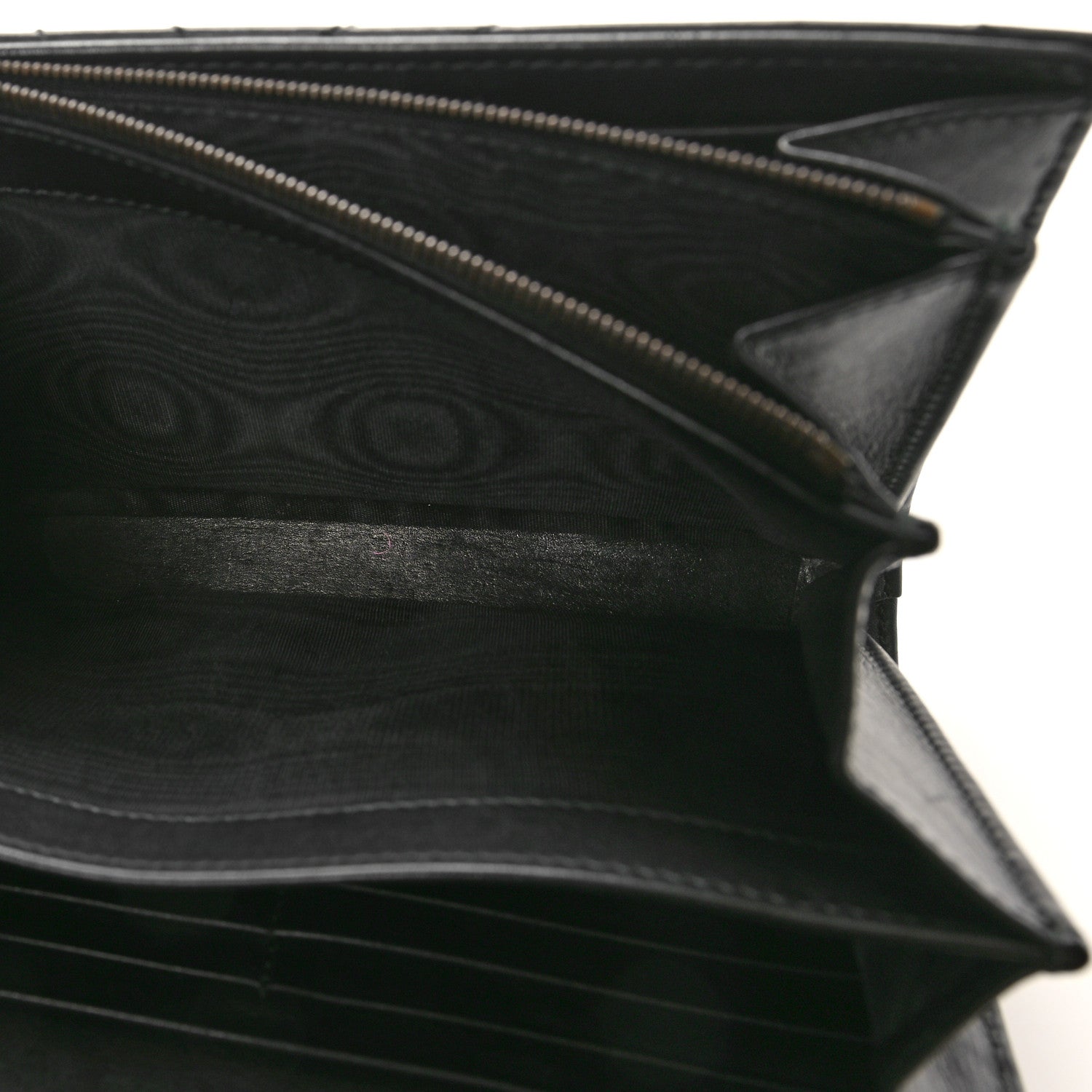 Gucci Calfskin Matelasse GG Marmont Chain Wallet Black 4 of 9