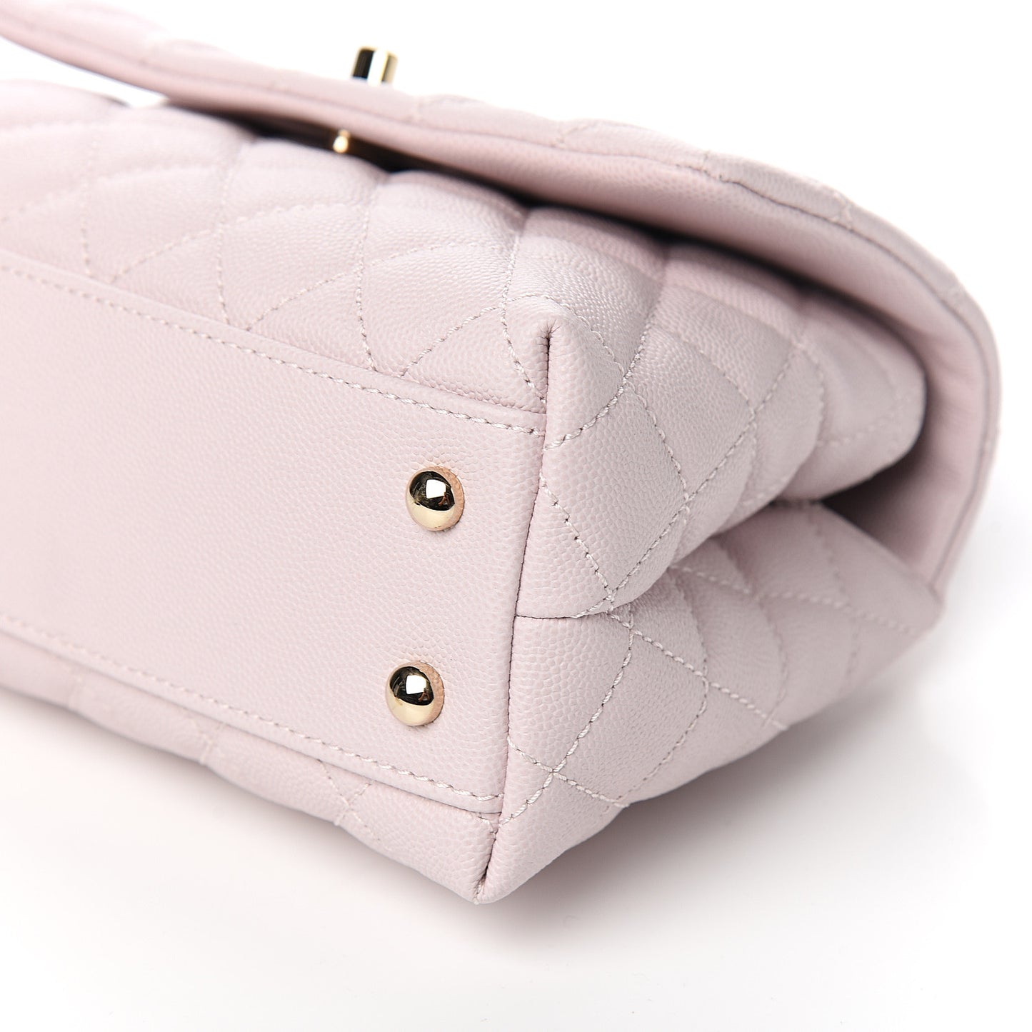 Caviar Quilted Mini Coco Handle Flap Lilas Lilac