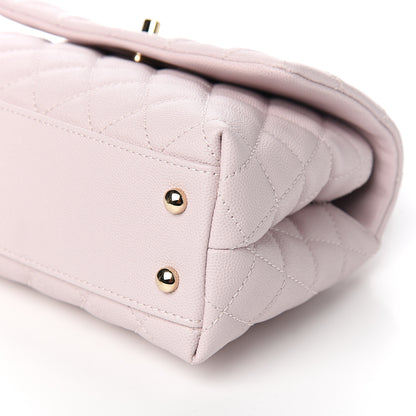 Chanel Caviar Quilted Mini Coco Handle Flap Lilas Lilac 8 of 10