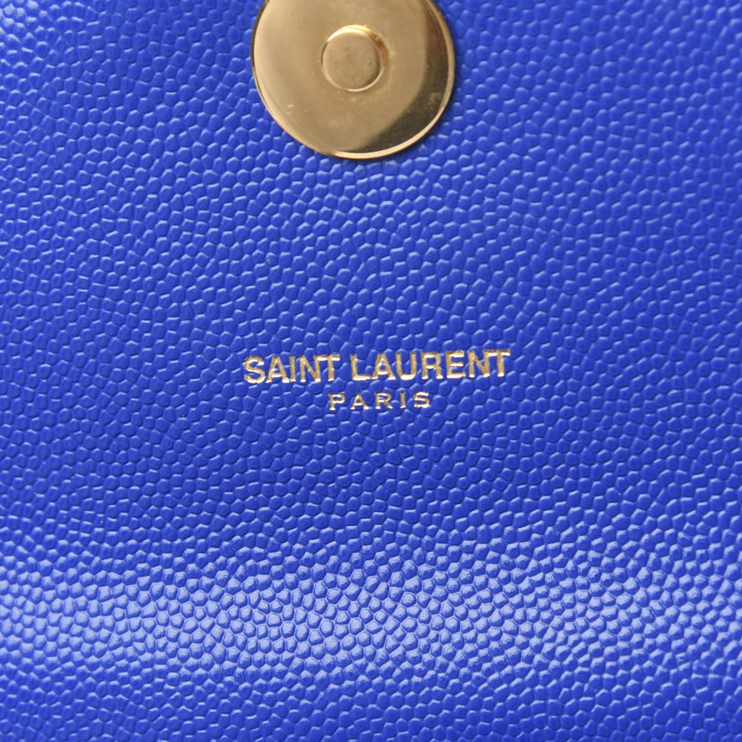 Grain De Poudre Matelasse Chevron Large Monogram Satchel Blue Majorelle