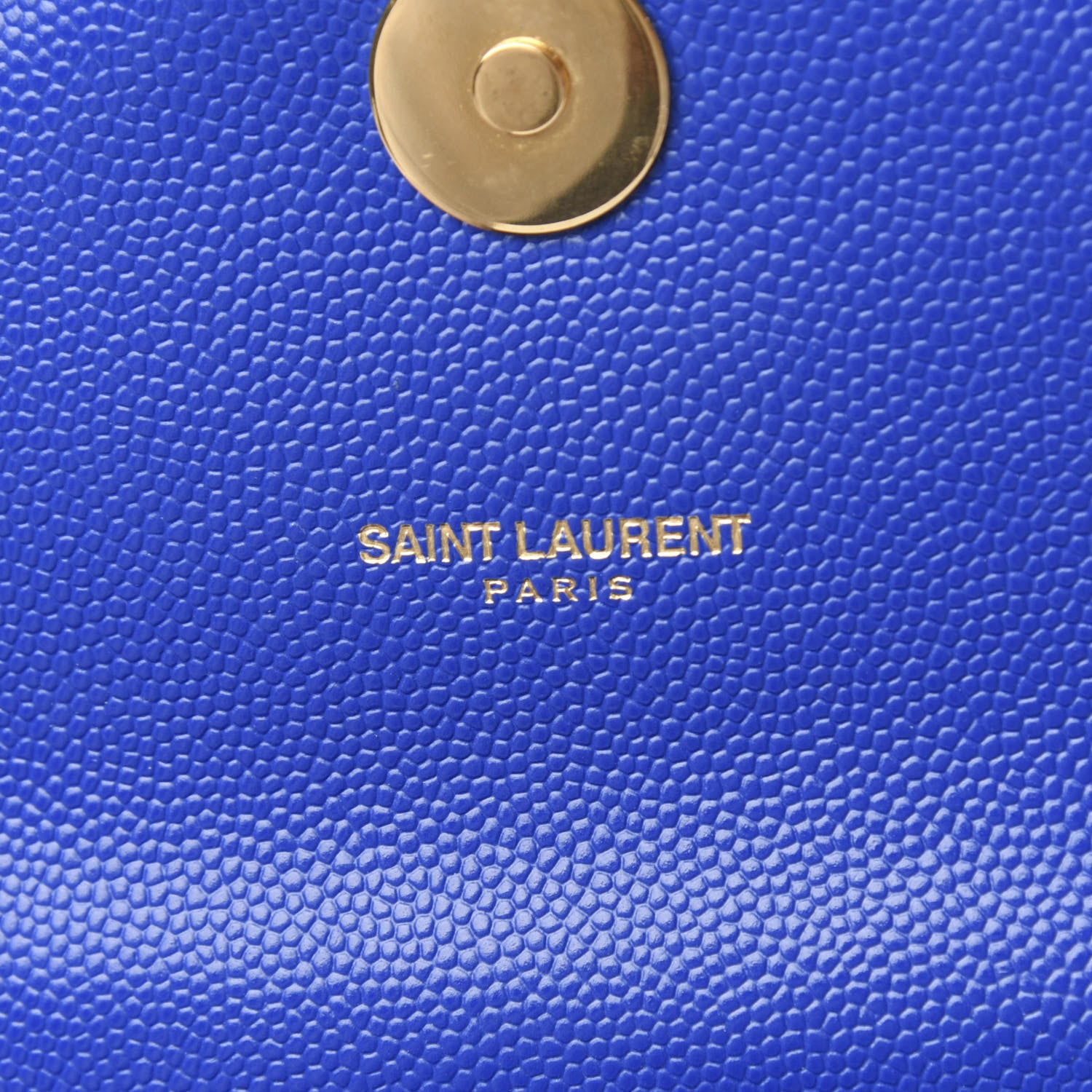 Saint Laurent Grain De Poudre Matelasse Chevron Large Monogram Satchel Blue Majorelle 8 of 10
