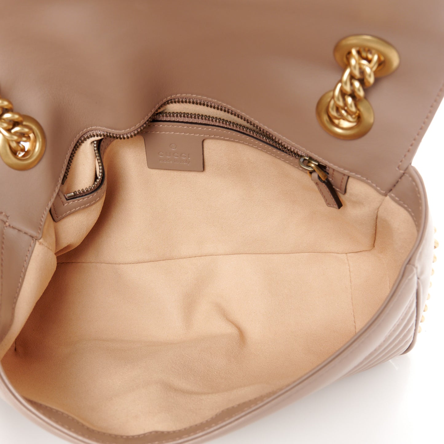 Calfskin Matelasse Small GG Marmont Shoulder Bag Porcelain Rose