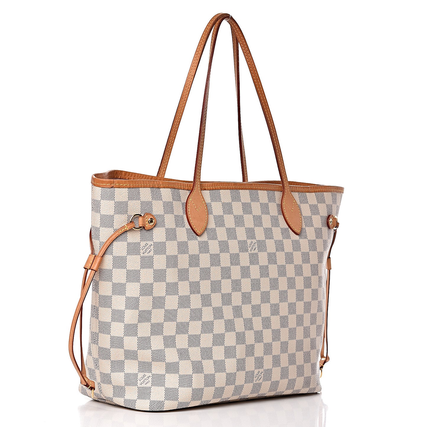 Damier Azur Neo Neverfull MM Rose Ballerine