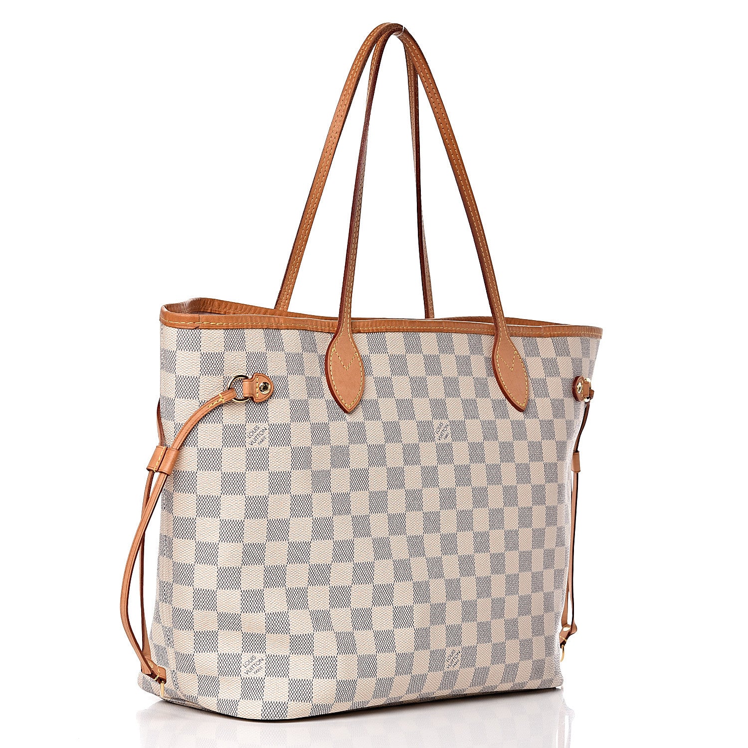 Louis Vuitton Damier Azur Neo Neverfull MM Rose Ballerine 4 of 20