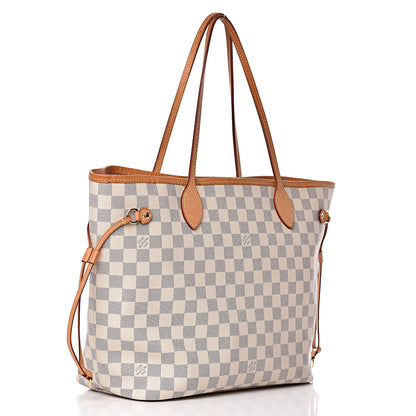 Louis Vuitton Damier Azur Neo Neverfull MM Rose Ballerine 4 of 20