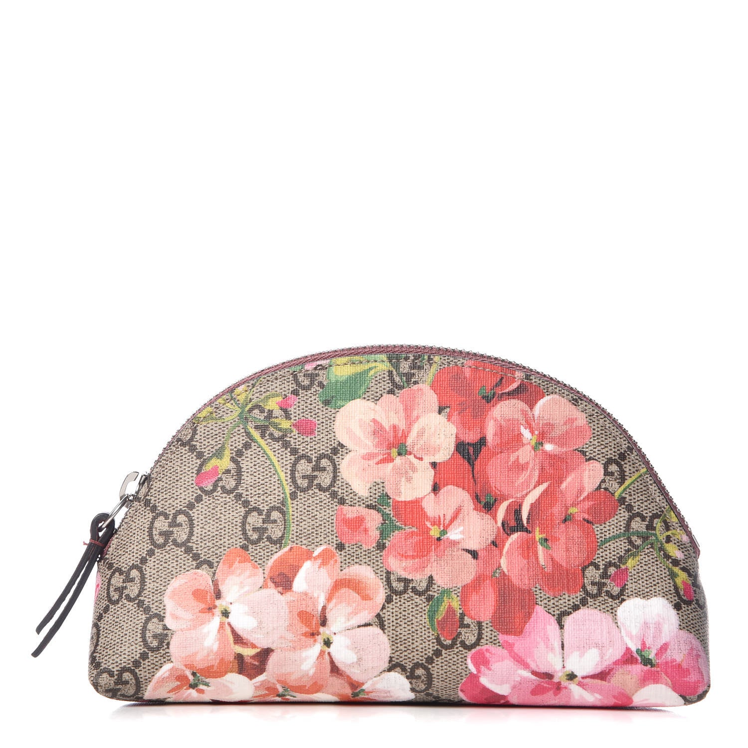 Gucci GG Supreme Monogram Blooms Small Pouch Cosmetic Case Beige Multicolor Dry Rose 1 of 10