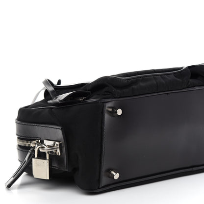 Prada Tessuto Nylon City Calf Satchel Black 5 of 10