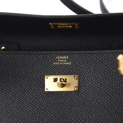 Hermes Epsom Kelly Wallet To Go Black 8 of 15