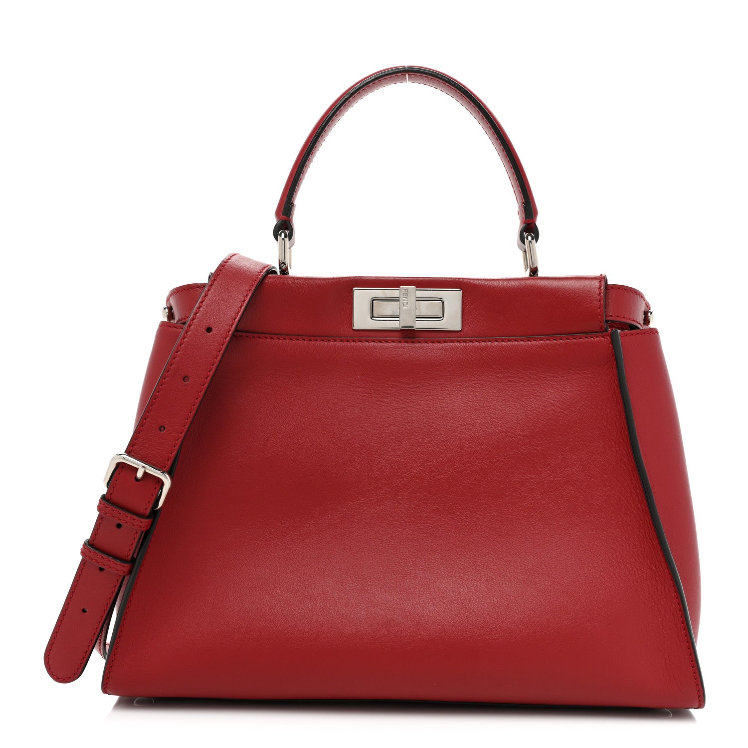 Fendi Vitello Seta Elaphe Crocodile Monster Eyes Medium Peekaboo Iconic Satchel Ribes Naturale 1 of 17