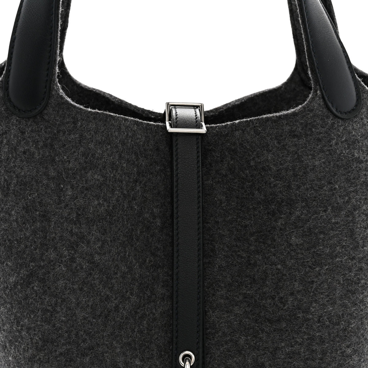 Hermes Feutre Swift Picotin Lock 22 MM Gris Moyen Black 8 of 11