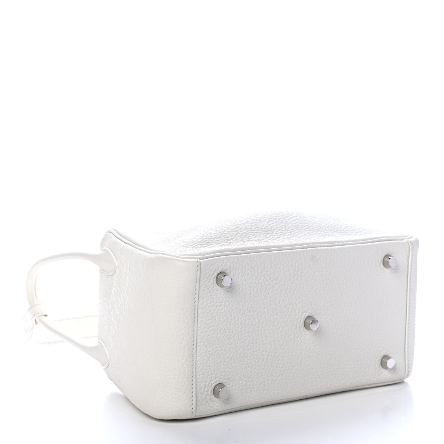 Hermes Taurillon Clemence Lindy 26 White 3 of 8