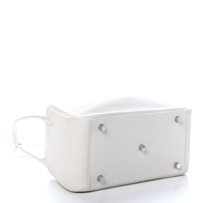 Hermes Taurillon Clemence Lindy 26 White 3 of 8