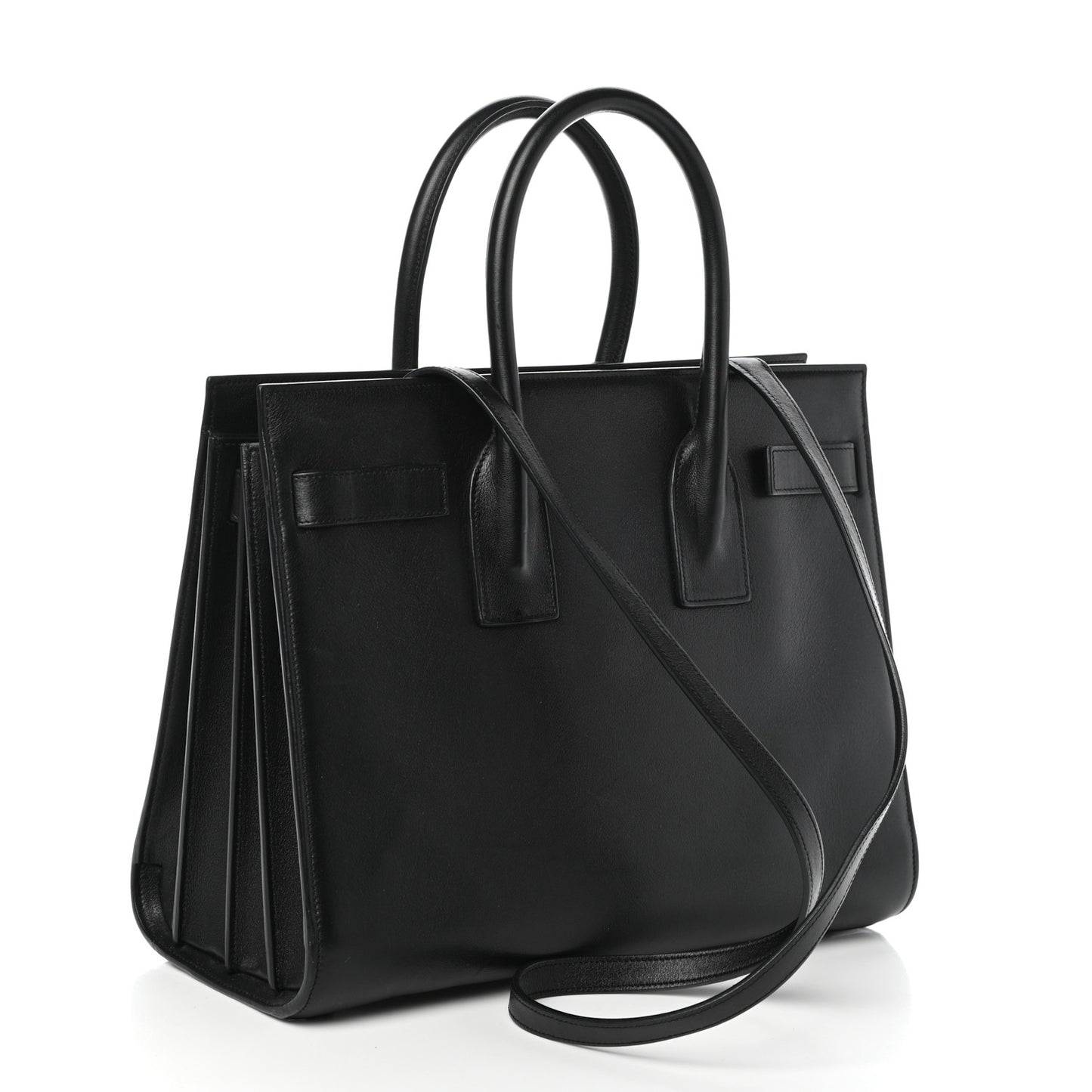 Calfskin Small Sac De Jour Black