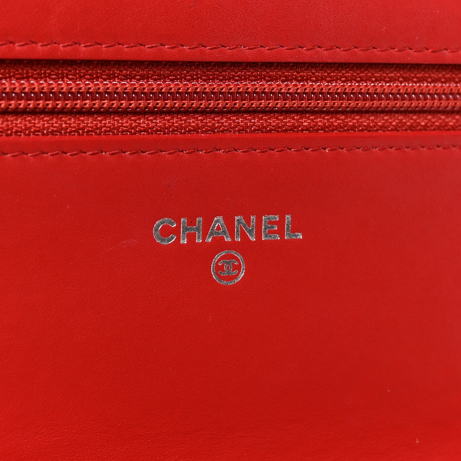 Chanel Caviar Timeless CC Wallet On Chain WOC Red 6 of 11
