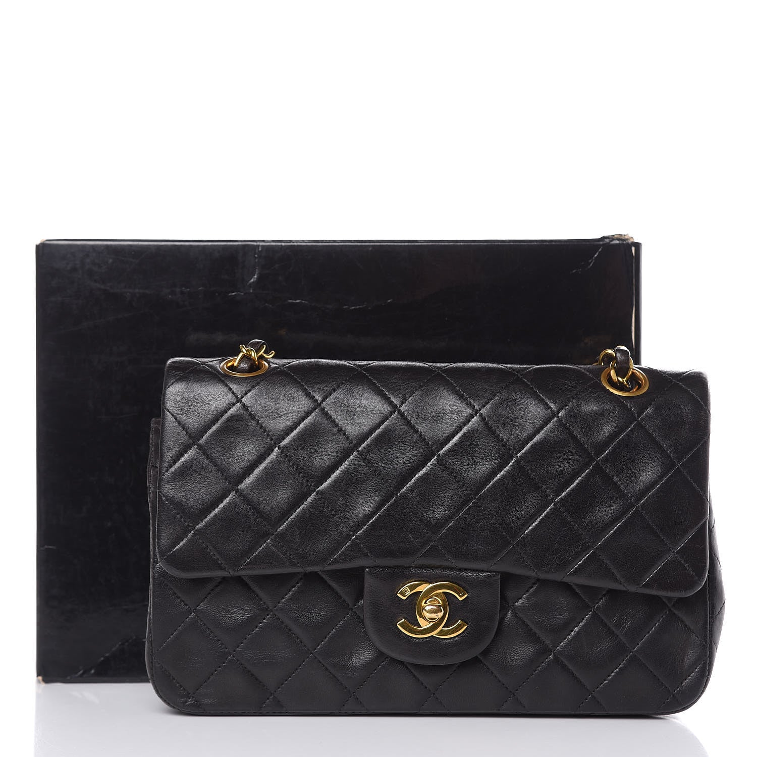 Chanel Lambskin Quilted Small Double Flap Black 18 of 18