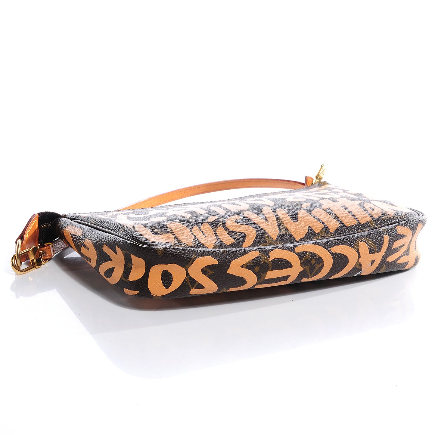 Monogram Graffiti Pochette Accessories Peach