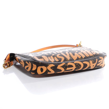 Louis Vuitton Monogram Graffiti Pochette Accessories Peach 4 of 7