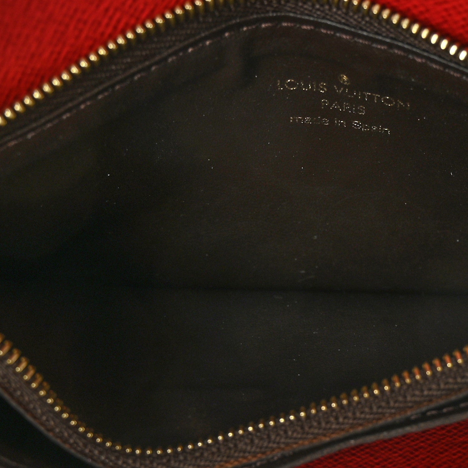 Louis Vuitton Damier Ebene Josephine Wallet Red 6 of 8