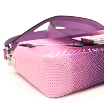 Fendi X SARAH JESSICA PARKER Sequin Paillettes Nappa Without Buckle Ricamo Baguette Viola 9 of 10