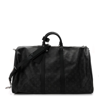Louis Vuitton Monogram Eclipse Keepall Bandouliere 55 1 of 9