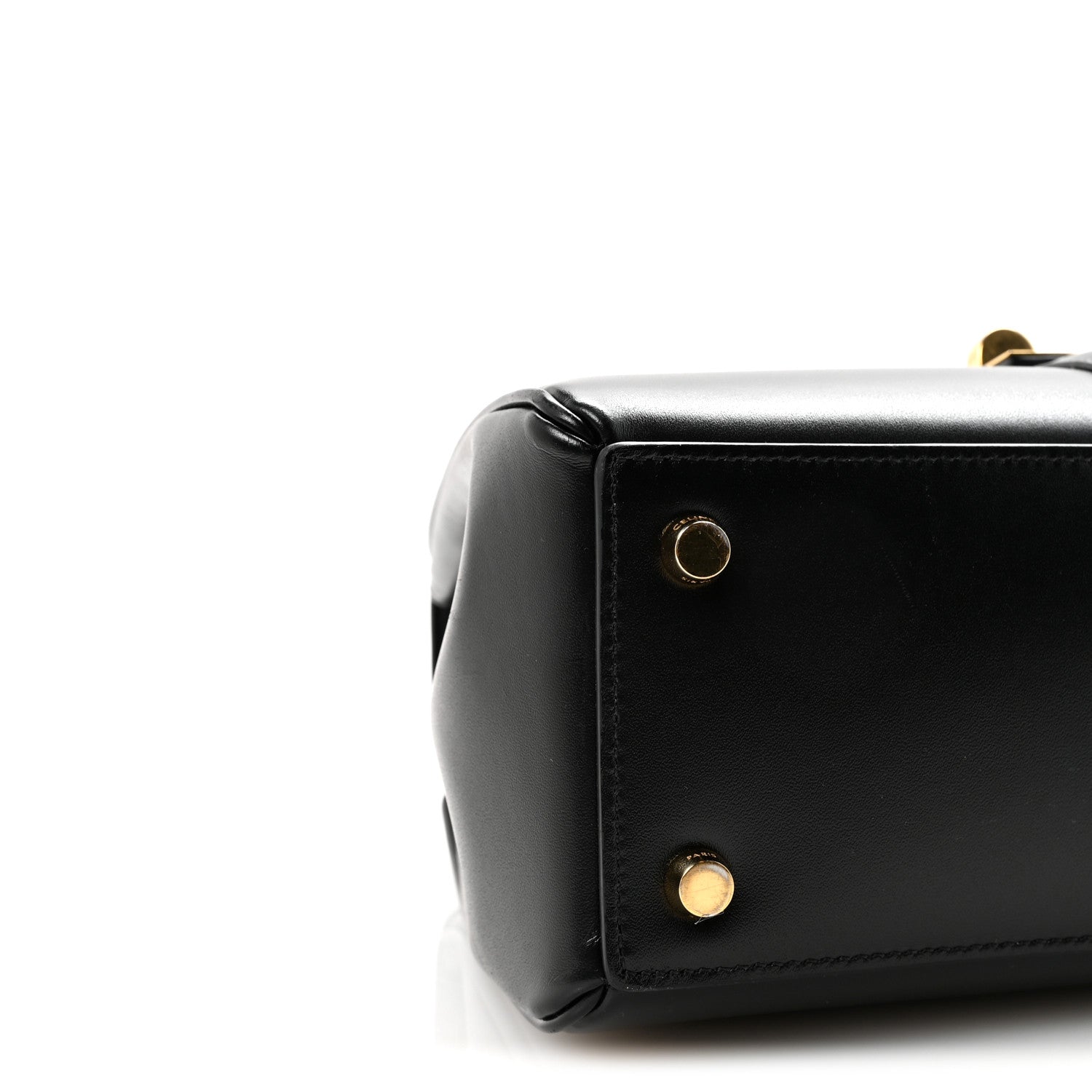 Celine Satinated Calfskin Small 16 Top Handle Bag Black 9 of 10