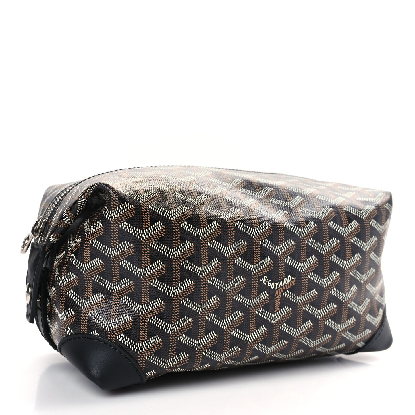 Goyardine Boeing 25 Trousse de Toilette Black