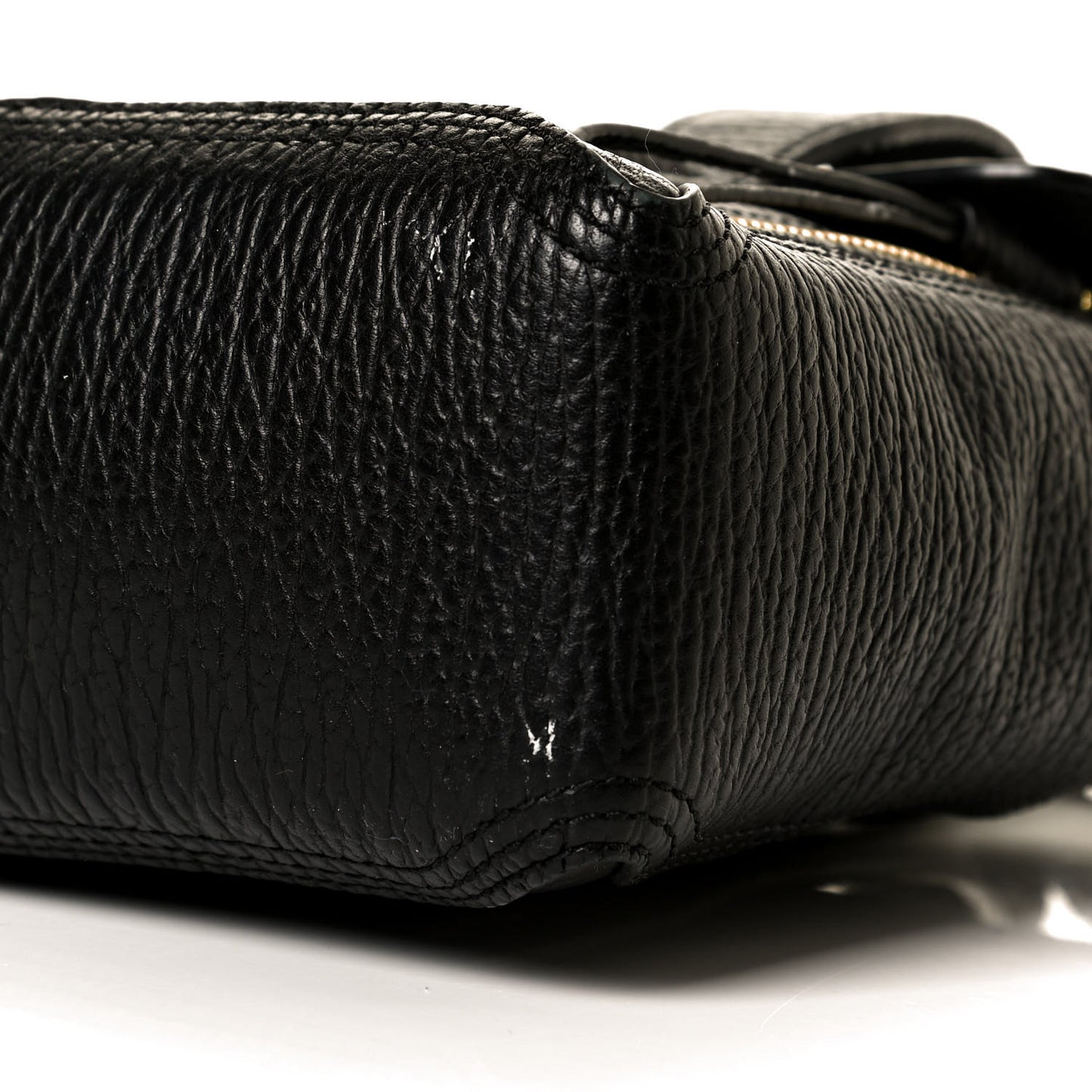 Textured Calfskin Mini Pashli Satchel Black